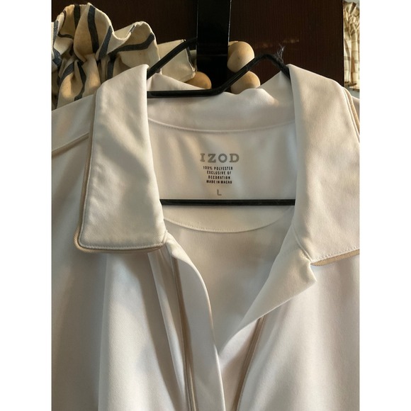 Women's white size Large‎ Tank Top by IZOD - Picture 2 of 3